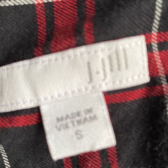 J Jill Plaid Long Sleeve Top - Picture 5 of 7